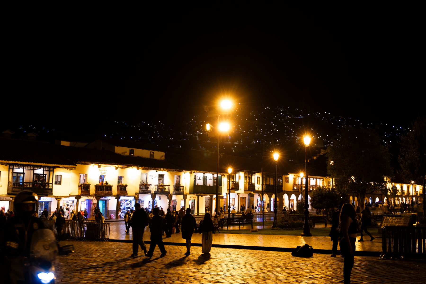 Plaza de Armas at night, Cusco